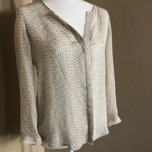NWOT Joie Silk snake print blouse